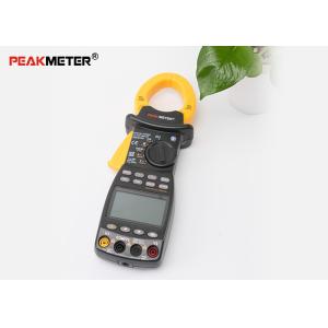 Black Electrical Digital Power Clamp Meter Multimeter With AC RMS Low Battery