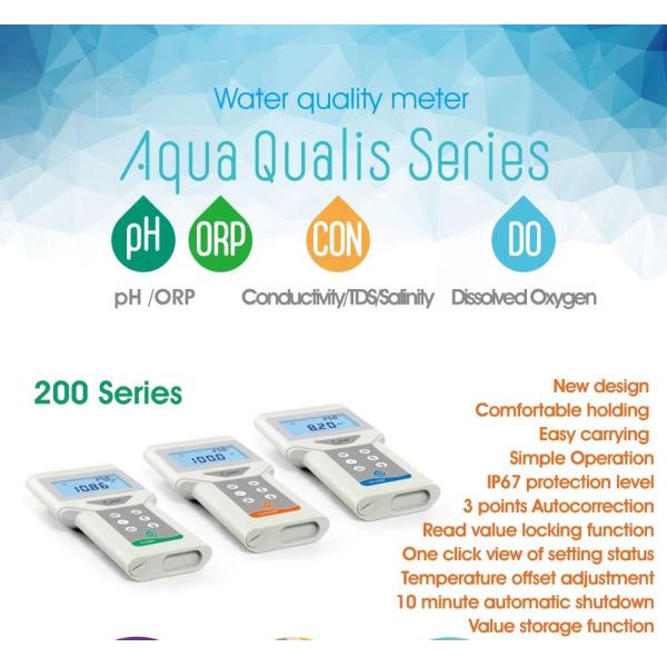 Professional Water pH Device with High Accuracy and -10.0°C-110.0°C Temperature Range