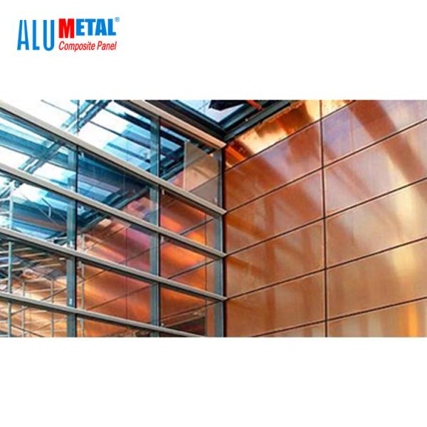 Buy Aluminum Metal Composite Panel 1000mm Anodized Fireproof Copper at wholesale prices