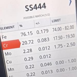 DIN 1.4521 UNS S44400 SUS444 Stainless Steel Sheet 0.5-3mm 2B Surface 1220mm For