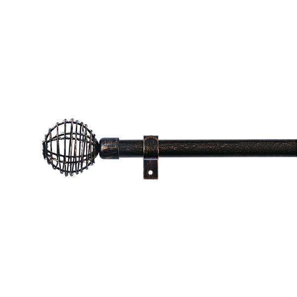 Buy Black Copper Color Iron Pipe Curtain Rods With 0.5MM Thickness For Indoor Decoration at wholesale prices