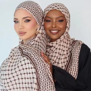 Wholesale New Middle East Muslim Women Keffiyeh Shemagh Palestine Printed