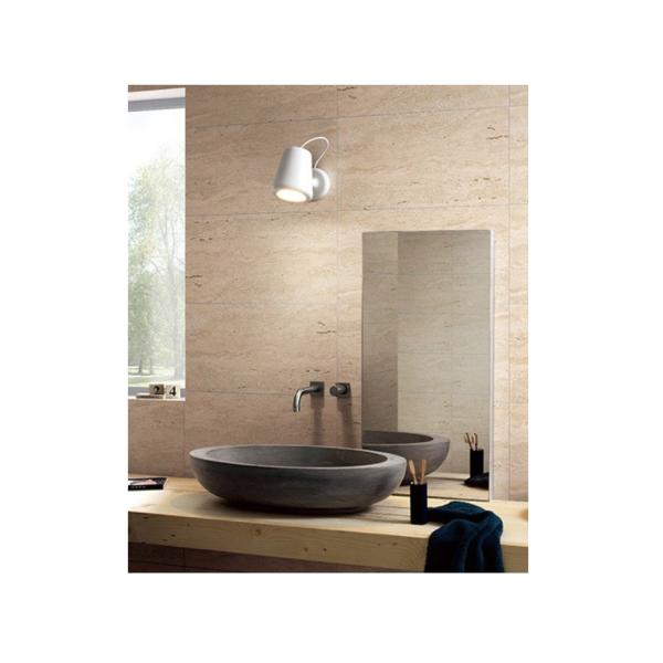 White Travertine Beige Tile and Slab Flooring Stone Silicone Ivory for Outdoor Spaces