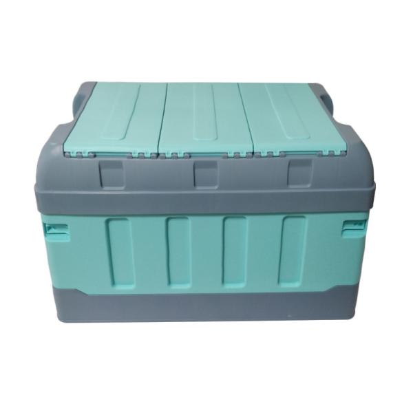Buy Green 10kg Collapsible Plastic Storage Boxes 70L 60L Plastic Trunks For Storage at wholesale prices