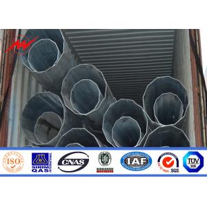 20m Galvanized Steel Pole Electrical Transmission Tower AWS D1.1