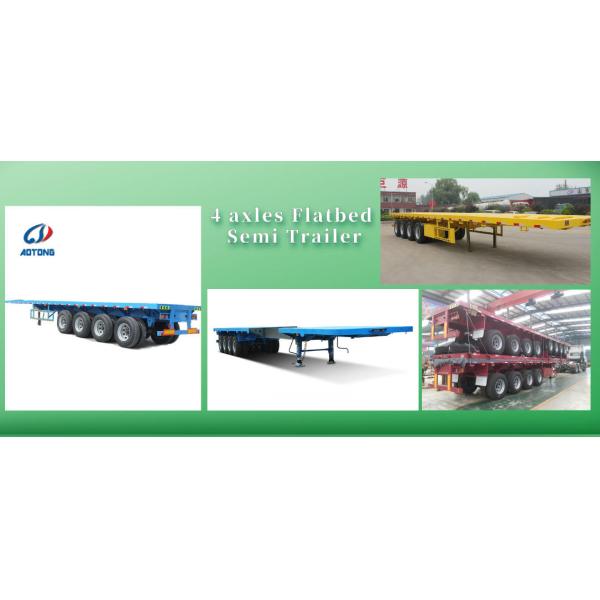 High Bed Container Chassis 4 Axles 20 40 48 53 Feet Trailer for Container Transport