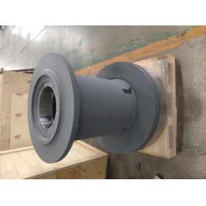 CNC Machined Galvanized Steel Rope Winching Drum With Drawing