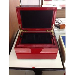 Quality Hot sale Luxury lock leather wooden prefered gift box for sale