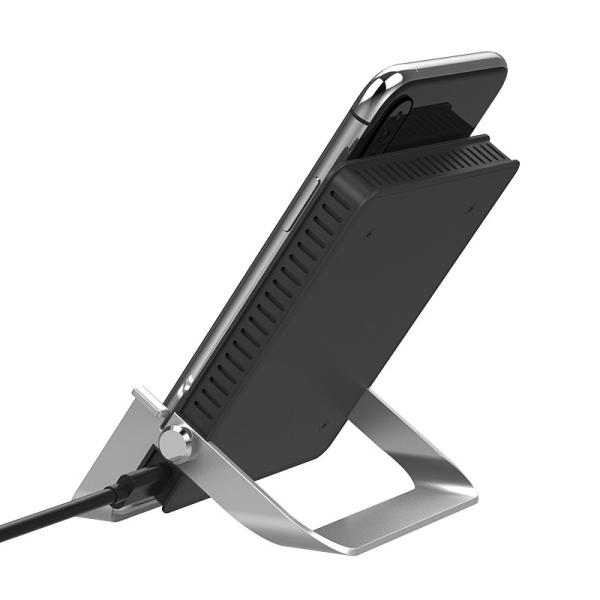 Qi Adjustable Fast Wireless Charger , Qi 10w Wireless Charging Stand Suspension