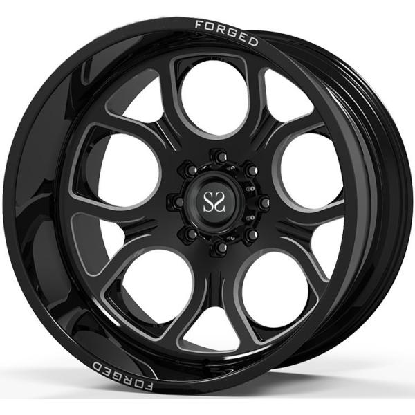 Off Road 4x4 Wheels 20x10 20x12 20x14 24x12 and 24x14 Gloss Black Deep Dish Rims