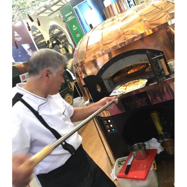 High Temperature And Fire Resistant Pottery Rectangle Lava Rock Gas Heating Italian Pizza Oven