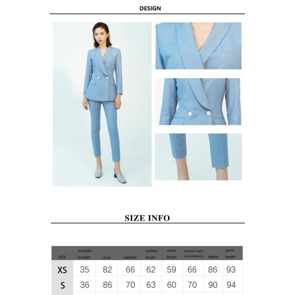 Regular Fit Women's Suit Two Pieces Long Sleeve Autumn For Office Lady Business Set