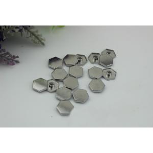 Super cheaper factory price bag fitting small flat six-sided nickel color metal
