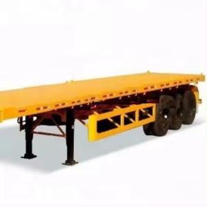 Steel 40ft 3axle Flatbed/Skeletal Container Trailer Made in Electric Brake System