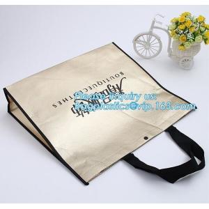 Customized printing recycled promotional shopping tote lamination pp non woven