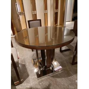 ISO18001 Hotel Restaurant Furniture Low Back Wooden Chairs Non Retractable