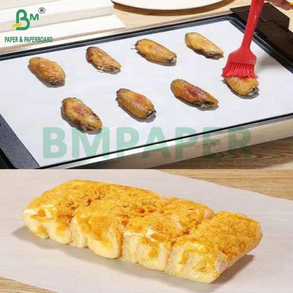 Food Grade 40gsm 50gsm Silicone Oven Baking Paper White Greaseproof