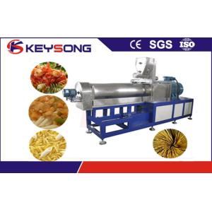 Shell Potato Food Twin Extruder Machine , Fried Snack Food Industry Equipment