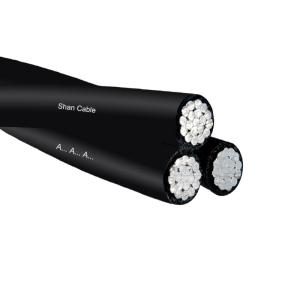 UV Aerial Bundled Cable ASTM Standard XLPE Cross Linking Sheath