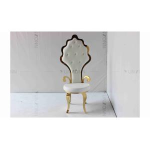 Magnificent Furnishings White Bridal Chair Wedding Banquet Chair High Back