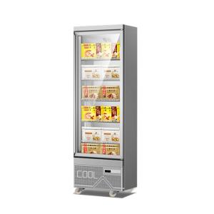 Supermarket Single Door Vertical Refrigerated Display Freezer