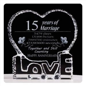 Hbl Free Custom Printing Engraving Love Crystal Decoratio