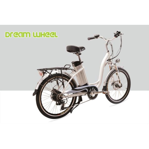 250W 24" Ladies Electric Urban Bike With Shimano Derailleur