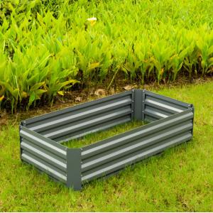 Rectangular L240cm Galvanized Garden Beds For Outdoor