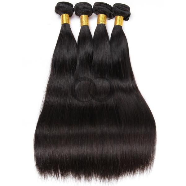 Natural Black Straight Remy Human Hair Bundles Sew In Weave Bundles Brazilian Bundle Deals