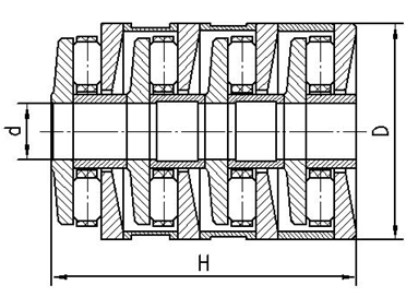 F-96517.T2AR Multi-Stage cylindrical roller thrust bearings