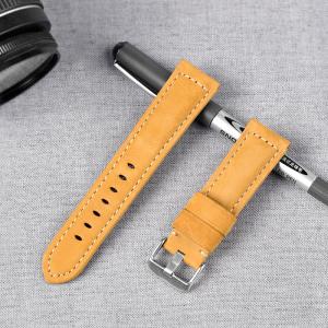 22mm 2 Piece Leather Buckle Strap OEM ODM Available