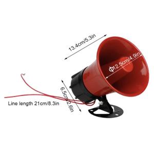 ABS Plastic Car Megaphone Speaker 0.45KM Mega Horn Speaker 150 X 180MM USB MP3