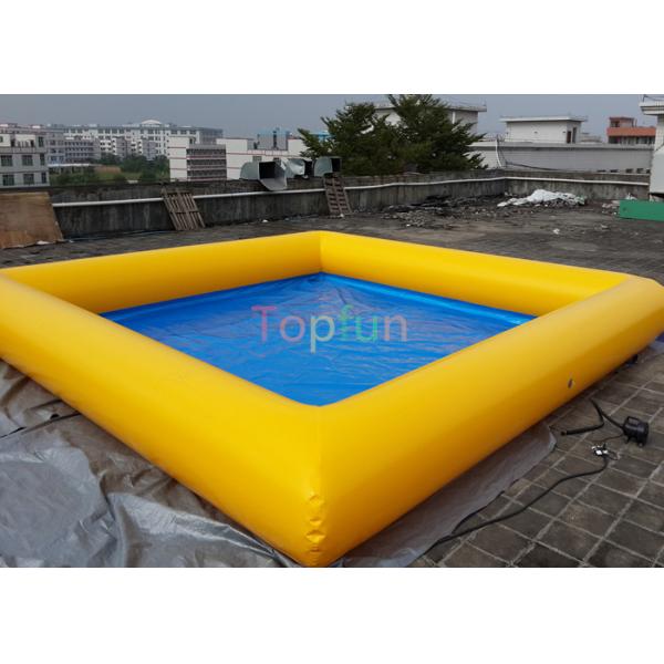 0.9 Mm PVC 8 X 8 M Square Inflatable Water Pool , Swimming Pool For Family