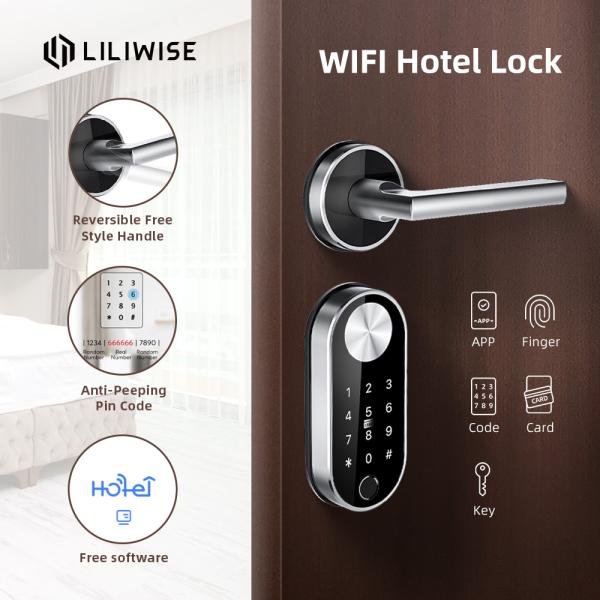 European Standard Electrical Biometric Fingerprint Door Locks TTLock Hotel System