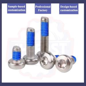 6x55 5x50 M2.5 M3 M4 M5 M6 M8 Pan Head Torx Nylon Patch Locking Screw in Metric
