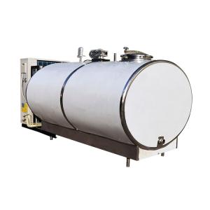 1000l Raw Chiller 2000l Bulk Milk Cooling Unit Stainless Steel
