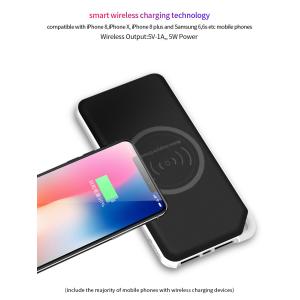 8000mAH Keychain Wireless Power Bank with Woven Pattern