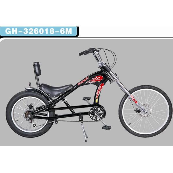 20''-24'' Chopper Bike in Whole Black with Aluminum Alloy Fork Material and Fat Tire