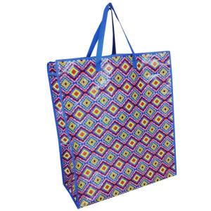 Laminated PP Woven Packaging Bags Carrier CMYK Glossy Matte Finish