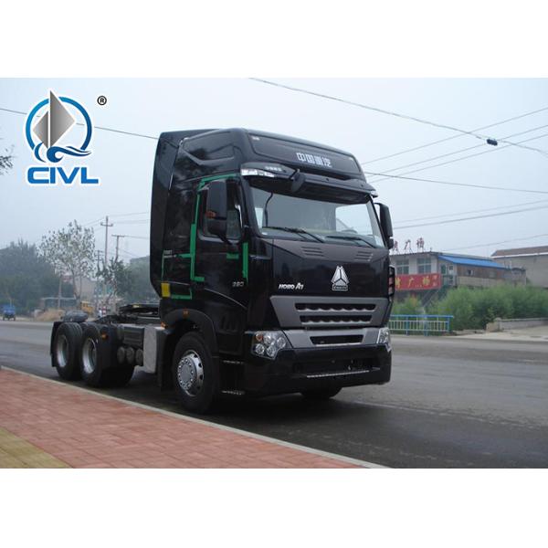 Two Sleepers Cabin Sinotruk Howo A7 6x4 Tractor Truck 351 - 450hp Euro 2