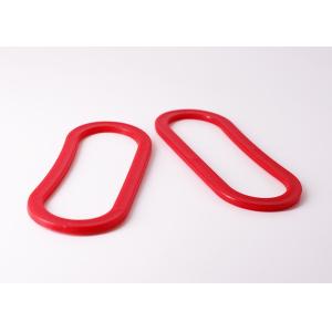 Red Plastic Grocery Bag Carrying Handle For Retail Merchandise