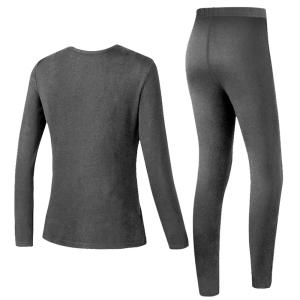 Women Premium Winter Long Warm Electric Tops Pants Suit Set Clothing Heating