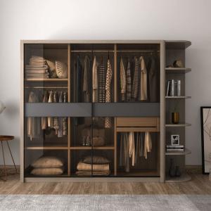 Cupboard Sliding Door Portable Wardrobe Closet Luxury Modern