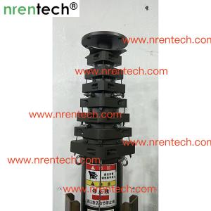 10m telescoping mast/manual crank winch telescopic mast/aluminum push up telescoping mast