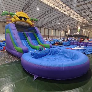 Commercial Waterslide Grade Full PVC Double Lane Inflatable Water Slide With