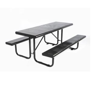 Patio Furniture Garden Picnic Table Bench Set Table Outdoor Top Punching Garden