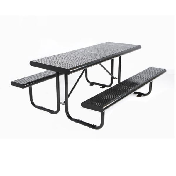 Patio Furniture Garden Picnic Table Bench Set Table Outdoor Top Punching Garden