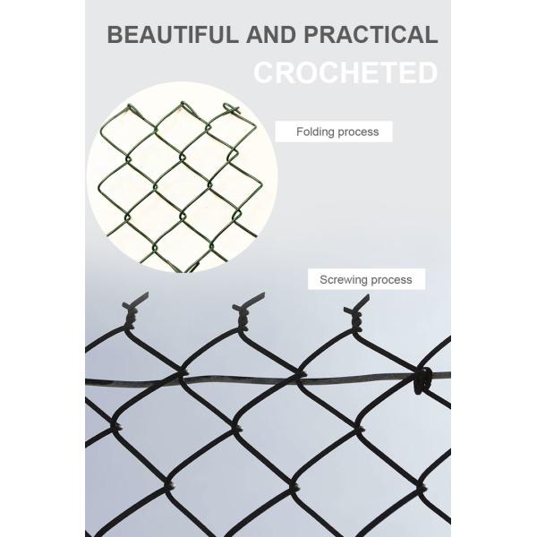 Woven Electric Galvanized Chain Link Mesh For Garden Fence