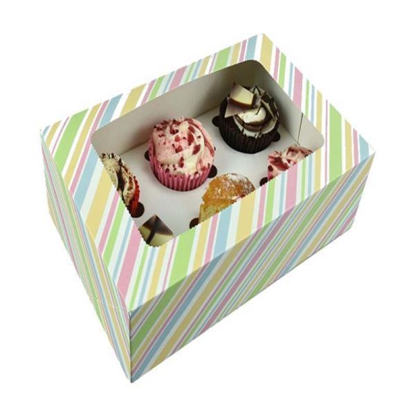 Buy chocolate cupcake box with window wedding candy packaging gift box at wholesale prices