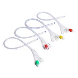 Urology Surgery Series Medical Silicone Coated Foley Catheter Adult Urethral